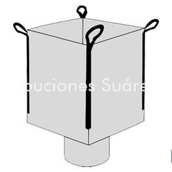 BIG BAG ESCOMBROS 90X90X90 CON VÁLVULA DE DESCARGA - Imagen 2