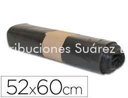 BOLSA BASURA 52X60 NEGRA S/C P/25U - Imagen 1