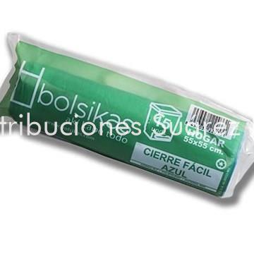 BOLSA BASURA 55X55 AZUL - Imagen 1