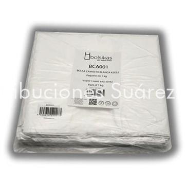 BOLSA CAMISETA BLANCA 42X53 - Imagen 1