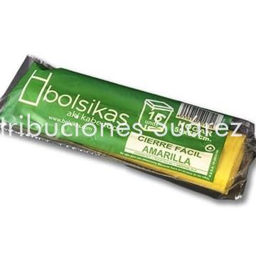 BOLSA DE BASURA 55X55 AMARILLA PERFUMADA - Imagen 1