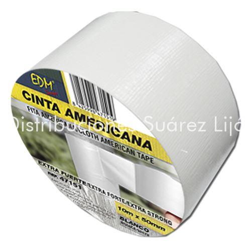 CINTA AMERICANA 50MM * 10MTS BLANCA EXTRAFUERTE