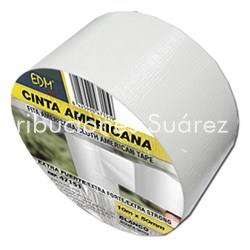 CINTA AMERICANA 50MM * 10MTS BLANCA EXTRAFUERTE - Imagen 1