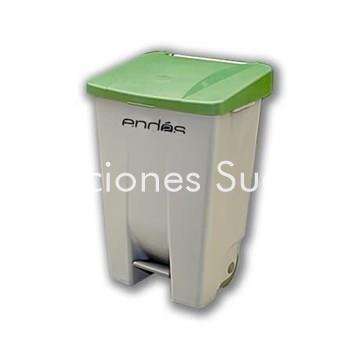 CUBO DE BASURA 80L CON RUEDAS Y PEDAL - Imagen 1