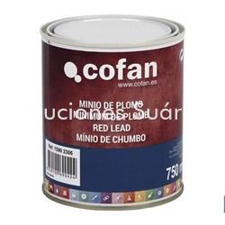 MINIO DE PLOMO COLOR ROJO 750ML - Imagen 1