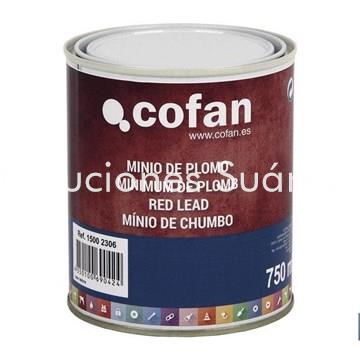 MINIO DE PLOMO COLOR ROJO 750ML - Imagen 1