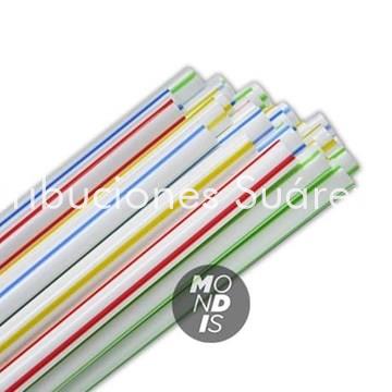 PAJITA LISA GRUESA COLORES SURTIDOS - Imagen 1
