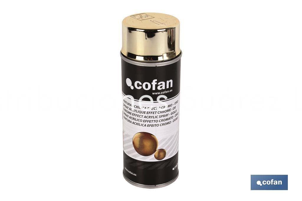 PINTURA EFECTO CROMO COLOR ORO 400ML - Imagen 1