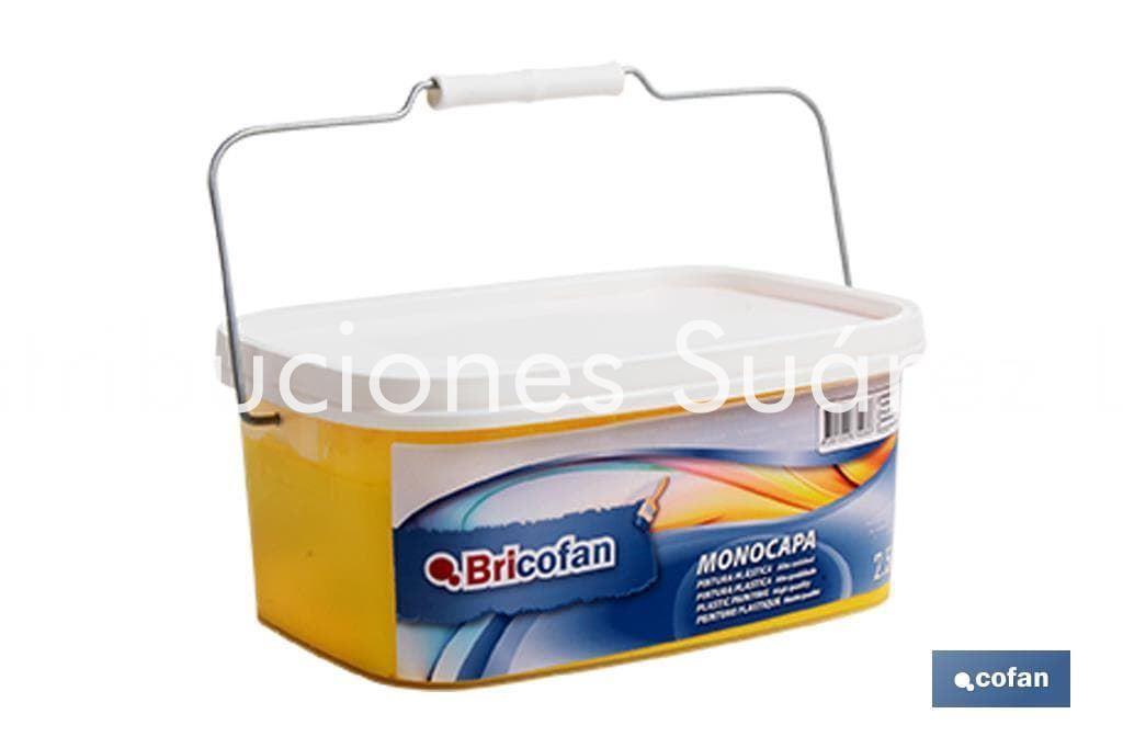 PINTURA MONOCAPA AMARILLO 2,5L - Imagen 1