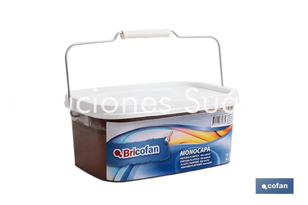 PINTURA MONOCAPA CHOCOLATE 2,5L - Imagen 1