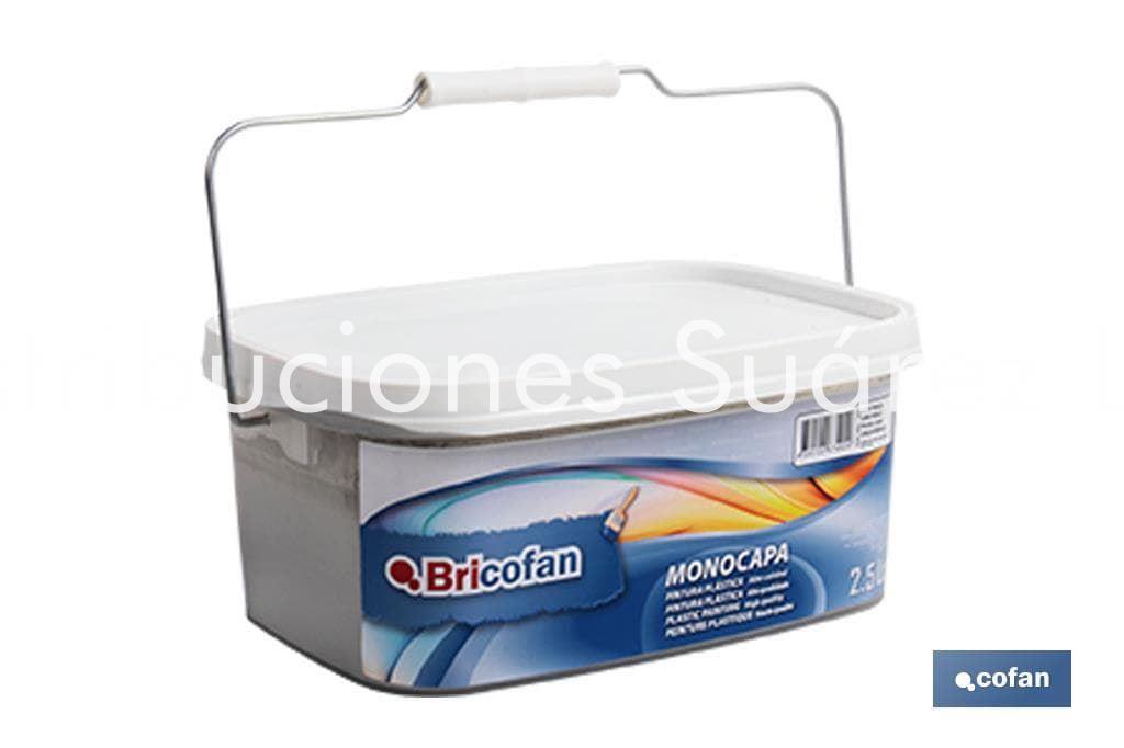 PINTURA MONOCAPA COLOR GRIS PERLA 2,5L - Imagen 1