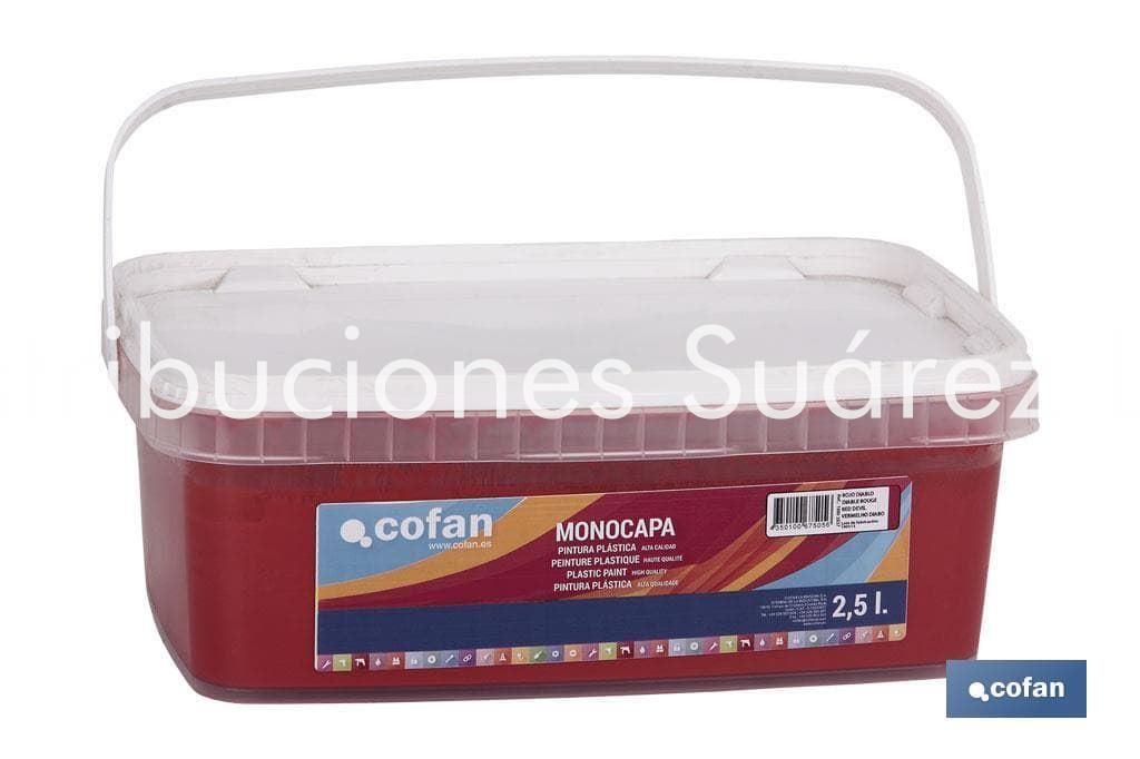 PINTURA MONOCAPA COLOR MAGENTA SUAVE 2,5L - Imagen 1