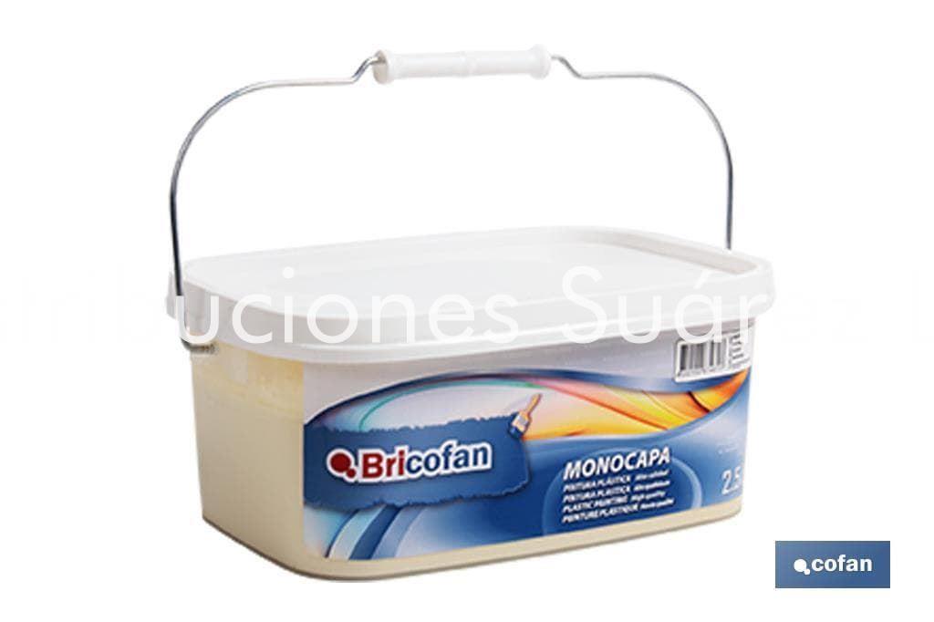 PINTURA MONOCAPA COLOR MARFIL 2,5L - Imagen 1