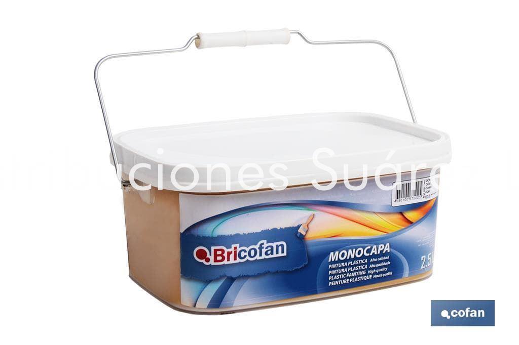 PINTURA MONOCAPA COLOR OCRE 2,5L - Imagen 1