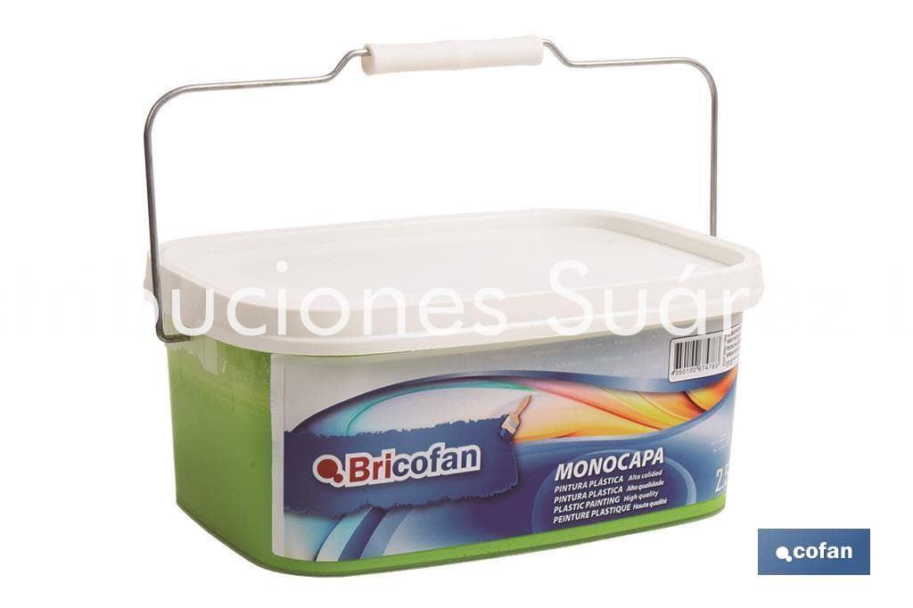 PINTURA MONOCAPA COLOR PISTACHO 2,5L - Imagen 1