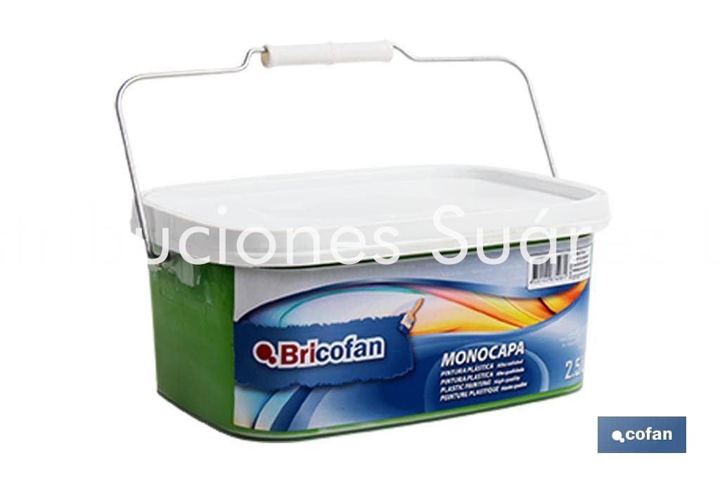 PINTURA MONOCAPA COLOR VERDE YUCA 2,5L - Imagen 1